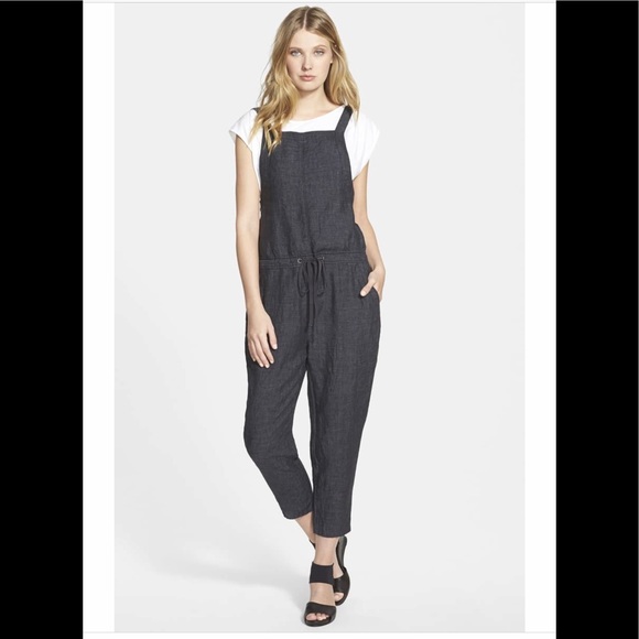 eileen fisher organic linen jumpsuit